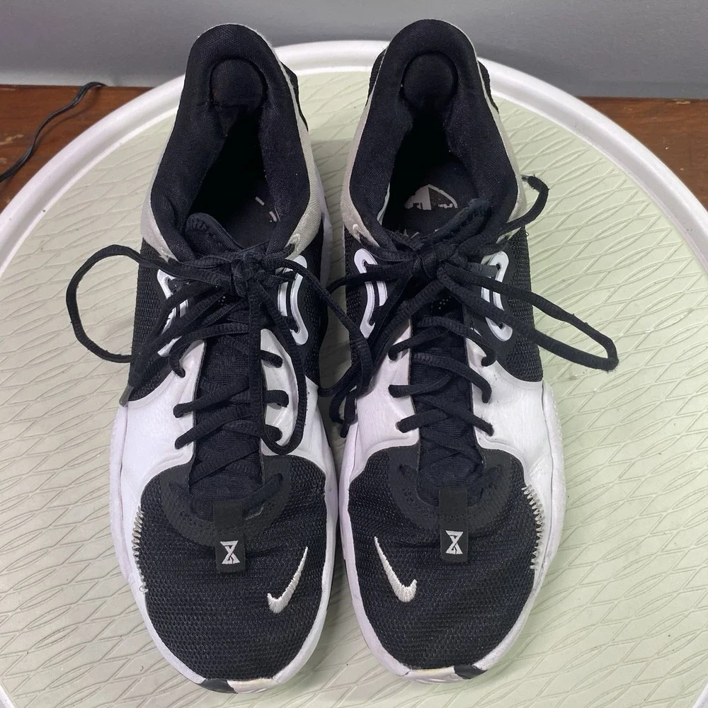 Nike PG 5 TB Men's White&Black Oreo‎ Sneakers Size 8US/7/41